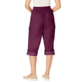thumbnail image 4 of Woman Within Plus Size Convertible Length Cargo Capri/Bermuda, 4 of 6