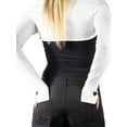 thumbnail image 4 of Jess by Meiko Women's Shrug Long Sleeves Thumb Hole Bolero Knit Cropped Shrug L White, 4 of 6