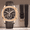 Rose Gold, variant on Specht & Sohne Sports Watches For Men Orange Top Brand Luxury Rubber Wrist Watch Fashion Chronograph Wristwatch Relogio Masculino