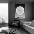 thumbnail image 2 of wall26 - Canvas Wall Art - Black Moon Super Big for Living Room - Modern Home Art Stretched and Framed Ready to Hang - 16x24 inches, 2 of 4