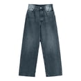 thumbnail image 4 of Womens Pants Zeliretfy Women's Straight Leg Jeans High Waisted Stretchy Jeans Wide Leg Denim Pants with Pockets, 4 of 5