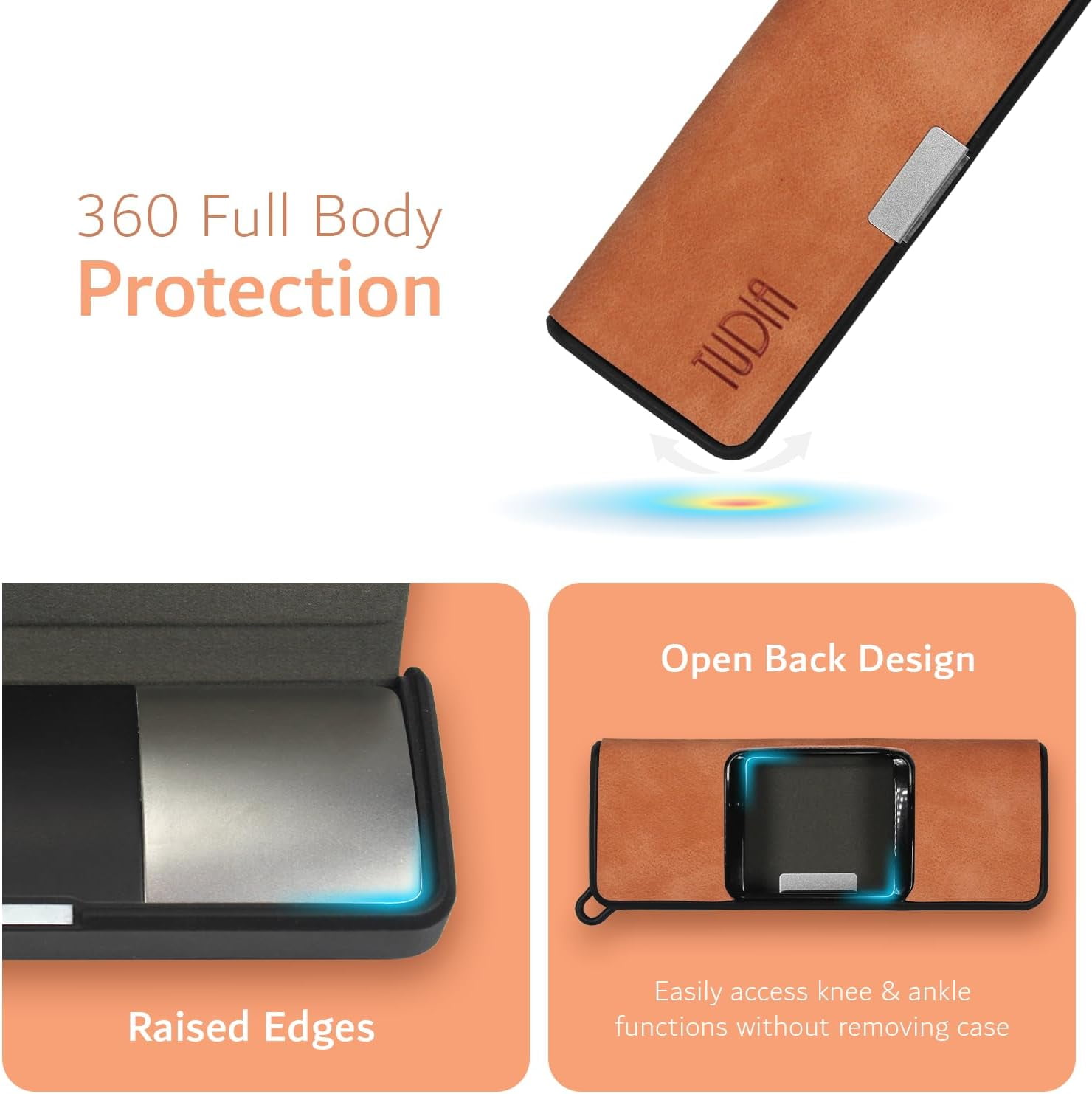 TUDIA for AliveCor Kardia Mobile 6L Heart Monitor Case, Slim Grip