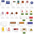 thumbnail image 2 of icolorfuled Creative Plastic Road Signs Toy Set for Kids Playing Multi Color 15 Pieces, 2 of 7