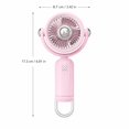 thumbnail image 2 of Portable Handheld Mini Fan, Neck Fan, Desk Fan, 180° Adjustable,Display Electricity in Real Time, USB Rechargeable Foldable Fan, Quiet Personal Fan(Blue), 2 of 5