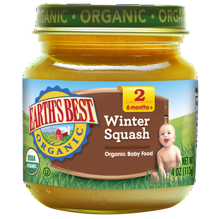 Earth''s Best Organic Baby Food Stage 2, Winter Squash, 4 Ounce (Best Toddler Formula Australia)