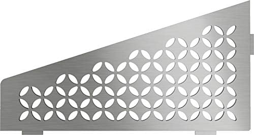 SES1D6EB Brushed Stainless Steel Triangular Corner Shelf-E Curve Design 