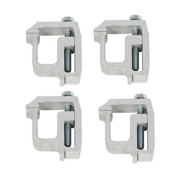 4X Truck Cap Topper Camper Shell Clamps Mounting Aluminum Heavy Duty