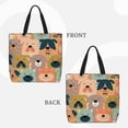 thumbnail image 2 of Fotbe Colorful Dogs Bolsa Tote con Estampado para Mujer, Bolsos con Cremallera, Bolsa de Hombro Casual de Gran Capacidad con Bolsillos Internos, 2 of 7