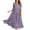 Light Purple, variant on WTOBBY Women's Summer Dress Casual Loose Long Beach Vacation Dresses Short Sleeve Solid Color, Easy and Breezy for Daily Wear,Black L