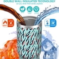 thumbnail image 3 of Camouflage 30oz Handheld Travel Tumbler with Handle – Double Wall Stainless Steel Insulated Cup, Flip Straw Lid, Leak-Proof & BPA-Free for Hot and Cold Drinks – Durable Coffee & Juice Mug Black, 3 of 6