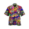 thumbnail image 1 of LilyLLL Mens Hawaiian Shirt Summer Beach Short Sleeve Buttons Down Printed T-shirt Tops, 1 of 2