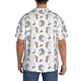 thumbnail image 3 of Honeii Funny Kawaii Unicorns Dancing for Men's Short-Sleeved Button-Up Collared Shirt Featuring A Pocket, Perfect for Beach Vacations, And Travel Adventures.-4X-Large, 3 of 5