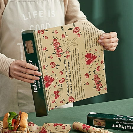 

Yesbay Baking Paper Exquisite Pattern Waterproof Sawtooth Design Baking Frying Paper Food Basket Liner Roasting Tools