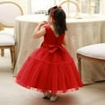 thumbnail image 3 of KAWELL Elegant Flower Girl Dress for Wedding Kids Sleevelesss Lace Pageant Ball Gowns, 3 of 5