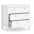 thumbnail image 6 of Pemberly Row Mid-Century Engineered Wood 3 Drawer Chest in White, 6 of 17