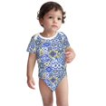 thumbnail image 2 of Yiaed Watercolor Artwork Print Infant Climbing Short Sleeve Onesie One-Piece Baby Bodysuit Clothes 0-12 Months -2 Years, 2 of 6