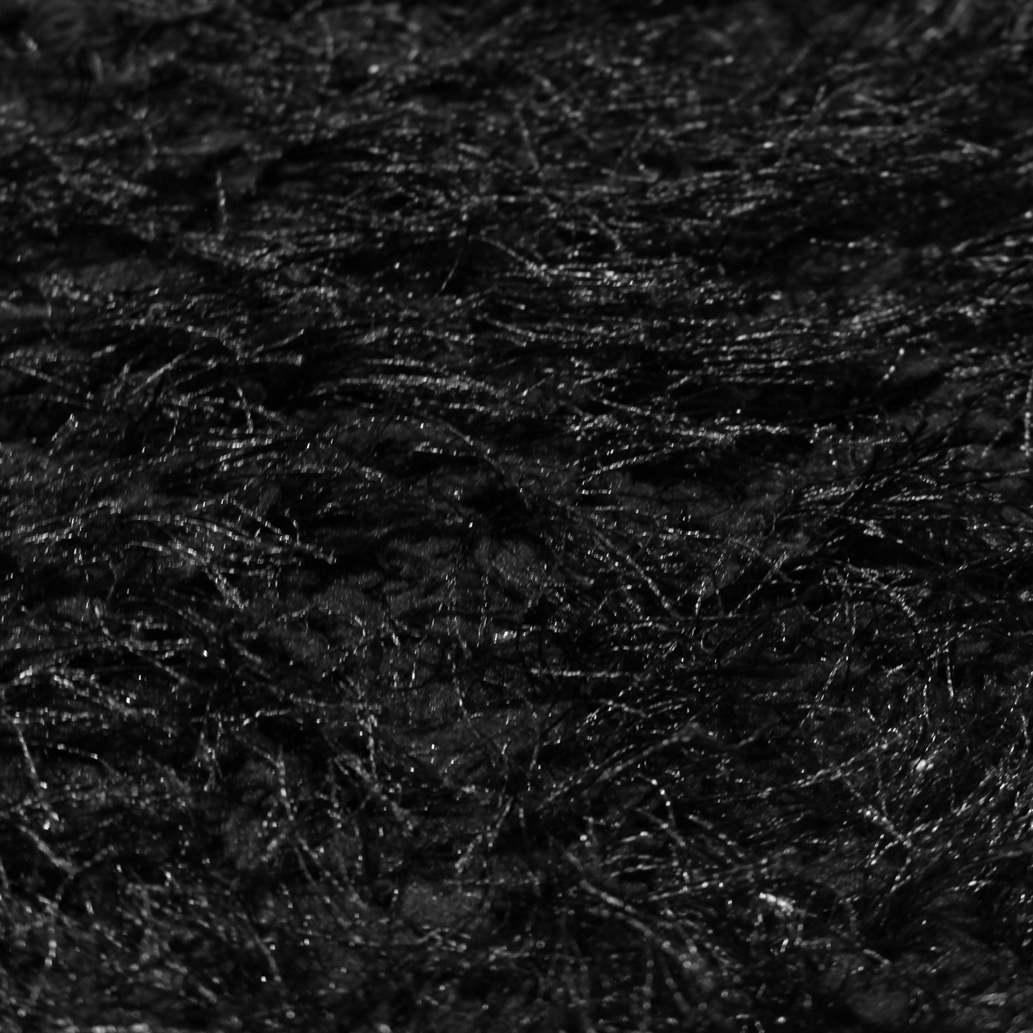 Superior Shag Boho Plush Indoor Area Rug, Black, 8' x 10'