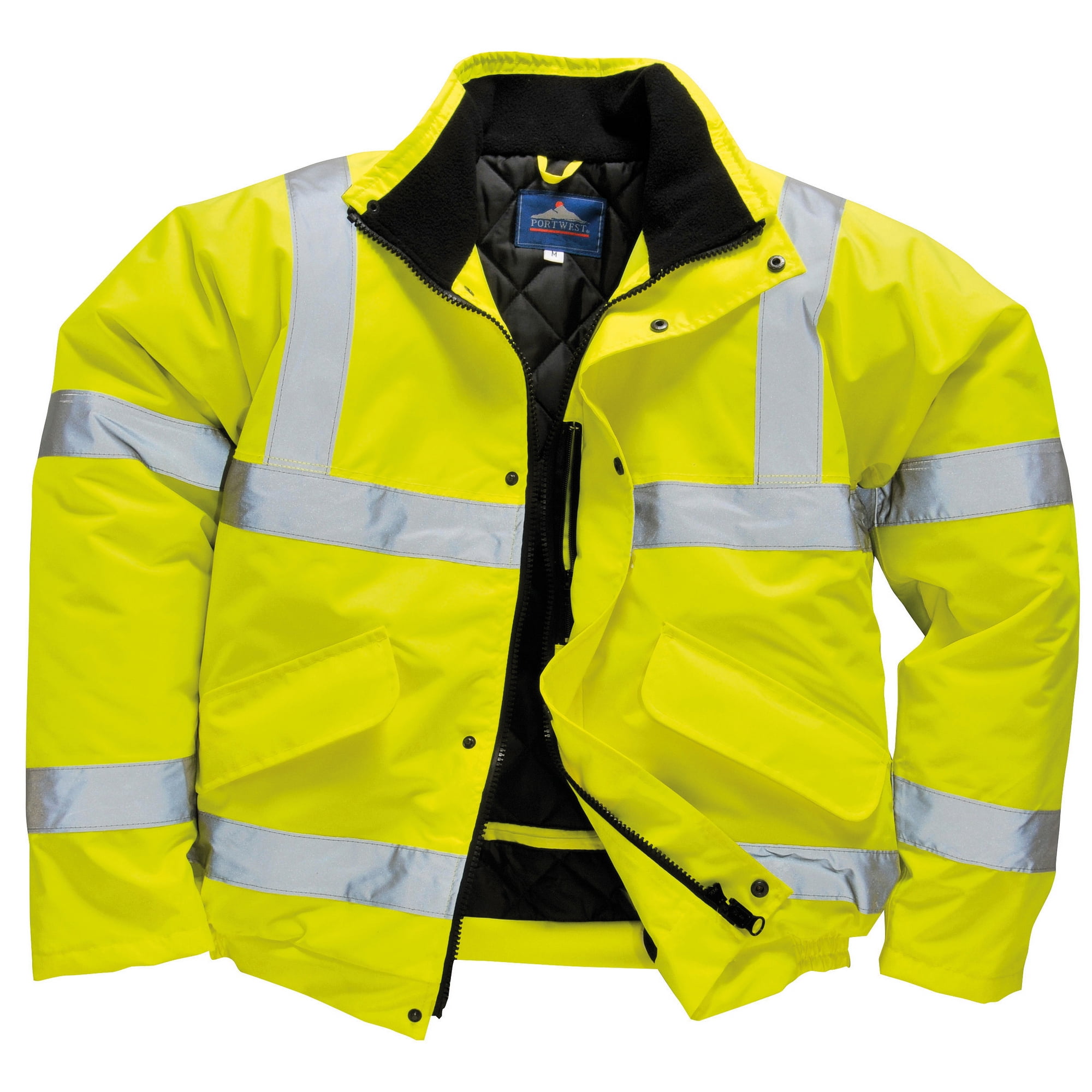 Portwest Hi Vis Bomber Jacket S463 Vetements de Travail Vetements de Securite Pack de 2