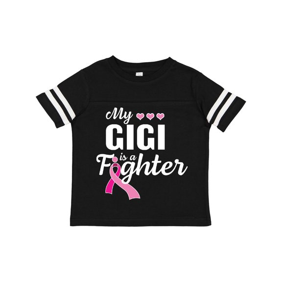 Inktastic Breast Cancer Awareness My Gigi is a Fighter Boys or Girls Toddler T-Shirt
