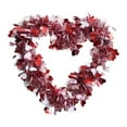 thumbnail image 2 of Valentine Heart Shaped Wreath Garland Festive Outdoor Indoor Door Hanging Decorative Ornament for Holiday Celebration, 2 of 7