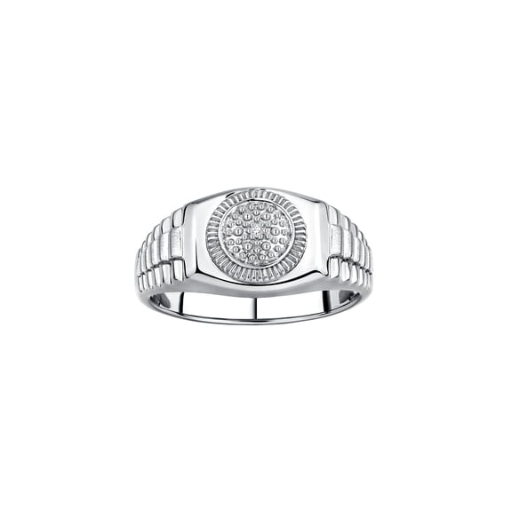 RYLOS Ring Sterling Silver Diamond Ring. Explore men's Silver rings, designer-inspired luxury Size 6