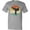 AC-Heather Grey, variant on Inktastic Karate Martial Arts Retro Sunset T-Shirt