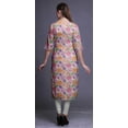 thumbnail image 4 of Bimba Printed Straight Kurtis For Women Button Down Mandarin Indian Tunic XX-Large, 4 of 6