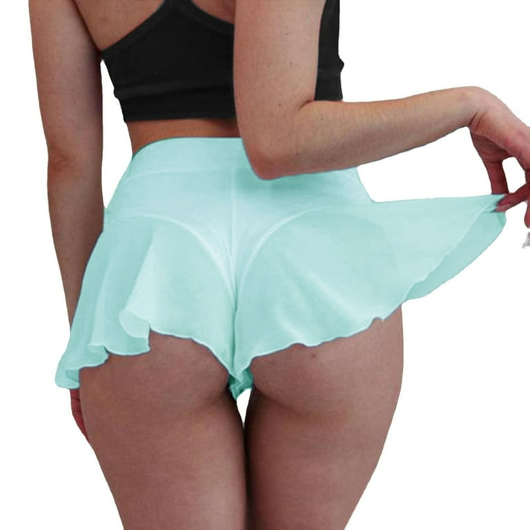 Mini Tight Bikini Shorts Sexy Club Pants Yoga Gym Booty Shorts M