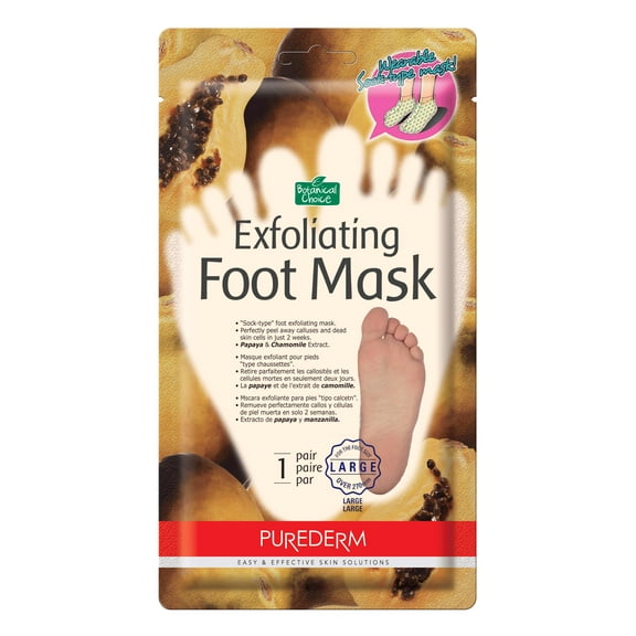 Purederm Large Size Exfoliating Foot Mask