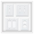 thumbnail image 4 of Franklin Brass W35276-PW-C Classic Beadboard Quad Decorator Wall Plate, Switch Plate & Cover - Pure White, 4 of 10