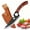 Black, variant on ACMETOP Viking Knife with Sheath - Hand Forged Butcher Knife for Meat Cutting - High Carbon Steel Meat Knives- Multipurpose Japanese Chef Knives for Camping, Outdoor, BBQ, Gift for Men and Women