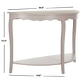 thumbnail image 3 of SAFAVIEH Christina Solid Rustic Demilune Console, Quartz Grey, 3 of 5