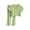 Green, variant on KAUOD Girls 2 Piece Soft Tops Pants Sets Short Sleeve V Neck Stretchy T Shirts wide Leg Straight Long Pants Summer Outfits
