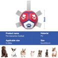 thumbnail image 4 of Pelota de fútbol de juguete para perros Diman con correas para perros pequeños (12,7 cm), 4 of 7