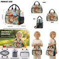thumbnail image 5 of Xoenoiee Boho Mandala Highland Cattle Print 3 In 1 Backpack and Lunch Box for Girls Boys Elementary School Bags with Pencil Case for Kindergarten Primary School Bookbag Rucksack Back to School Gift, 5 of 6