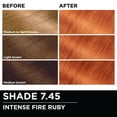 thumbnail image 5 of (3 pack) Garnier Olia Oil Powered Permanent Hair Color, 7.45 Intense Fire Ruby, 5 of 10