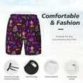 thumbnail image 5 of Xecao Mardi Gra2 for Men's Swimming Trunks Swim Trunks Quick Dry Swim Shorts with Mesh Lining Funny Swimwear Bathing Suits, 5 of 9
