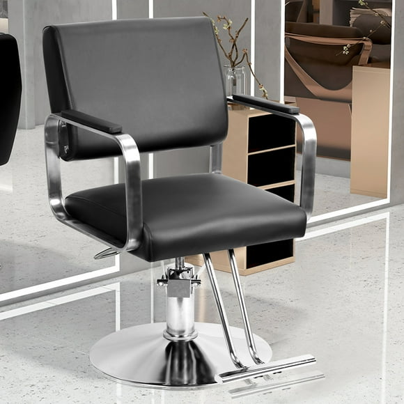 Hydraulic Barber Chair | Adjustable Height & Swivel Base | Salon Styling Equipment