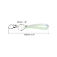 thumbnail image 2 of Uxcell Wrist Lanyard for Key Wristlet Strap Keychain Silver Keyring Yellow, 2 of 5