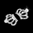 thumbnail image 3 of 10pcs Crown Shape Rhinestone Embellishments for Crafts Cellphone Decoration (Silver), 3 of 6
