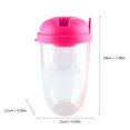 thumbnail image 2 of Boreal Craft Fresh Vegetable Takeaway Container Set Vegetable Cups Clear Fruit Cups With Fork And Dressing Holder Outdoor Pool Cups, 2 of 3