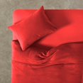 thumbnail image 2 of Juego de sábanas de forro polar, tamaño king, color rojo, 2,5 cuadrados, 100% poliéster, 2 of 2