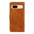 thumbnail image 3 of Designed for Google Pixel 8a Case Wallet, Men Women Flip Folio Cover with PU Leather Stand Credit Card Holders Slots Wrist Strap Magnetic Clasp Phone Case for Google Pixel 8a, Brown, 3 of 11