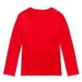 thumbnail image 3 of Akiihool Girls Tops Girls and Toddlers' Long Sleeve T-Shirts Little Girls Shirts Toddler Girl Long Sleeve Shirt (Red,10-11 years), 3 of 3