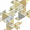 thumbnail image 2 of Allen, Kimberly 15x15 White Modern Wood Framed Museum Art Print Titled - Triangle Gold 1, 2 of 4