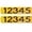 Gold, variant on 911 Customized Horizontal Mailbox Address Numbers Sticker Outdoor/Indoor, 2 Pack Super Reflective Easy Peel and Stick Numbers/Letters Vinyl Stickers (3x10", Black)
