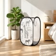 thumbnail image 4 of Collapsible Laundry Basket | Pop Up Laundry Hamper | Black Laundry Storage Organizer for Bathroom Dorm Bedroom, Safari Nursery Decor, 4 of 7