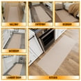 thumbnail image 2 of Ottomanson Hallway Runner Rug 2'7" x 8' Non-Slip Stain-Resistant Custom Size Carpet for Kitchen, Beige, 2 of 14
