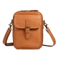 thumbnail image 2 of husxh Leather Small Crossbody Cell Phone Bag Women Men Versatile Shoulder Purse(brown), 2 of 9