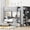 Gray, variant on Gray Bunk - Headboard and Footboard on Bottom - For Restful Sleep - Enhanced Comfort